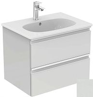 Тумба Ideal Standard T0050PH Tesi для раковины 60х44 см, подвесная, с 2-мя ящиками, Gloss Light Grey (светло-серый глянцевый/ручка - светло-серый матовый) Тумба Ideal Standard T0050PH Tesi для раковины 60х44 см, подвесная, с 2-мя ящиками, Gloss Light Grey (светло-серый глянцевый/ручка - светло-серый матовый)