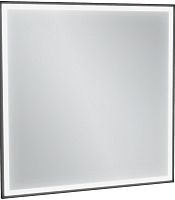 Зеркало Jacob Delafon EB1435-S14 Allure квадратное 80X80 см, светодиодная подсветка, черный лак сатин