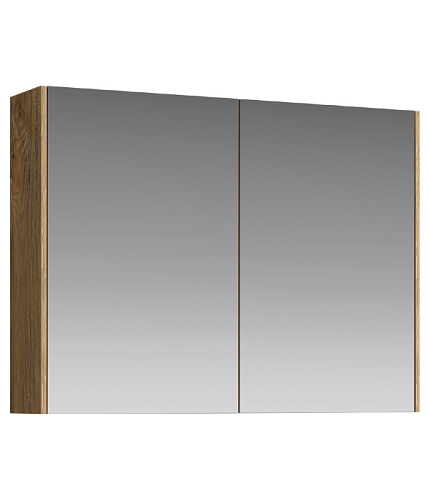 Зеркальный шкаф Aqwella MOB0408+MOB0717DB Mobi подвесной 80х60 см, дуб балтийский снят с производства