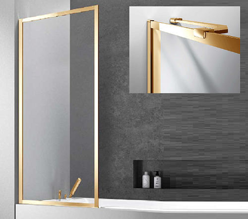 Шторка на ванну Vincea  VSB-41700CLG