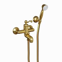 Смеситель Paini 88PJ105 Duomo для ванны, с аксессуарами, брашированное золото PVD (PJ)