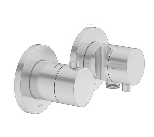 Смеситель Keuco 53953171221 Plan blue с термостатом для встройки, алюминий finish Смеситель Keuco 53953171221 Plan blue с термостатом для встройки, алюминий finish