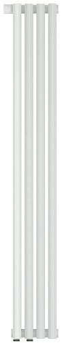 Радиатор Сунержа 12-0310-1204 Эстет-1 отопительный н/ж EU50 левый 1200х180 мм/ 4 секции, белый