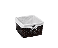 Корзина для белья WasserKRAFT WB-150-S Alme 26х26 см, коричневая Корзина для белья WasserKRAFT WB-150-S Alme 26х26 см, коричневая