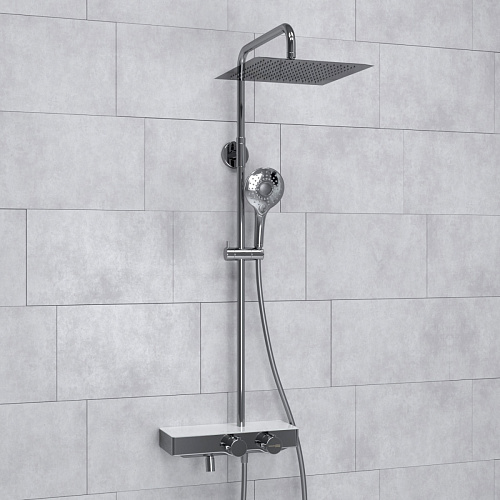 Душевая система WasserKRAFT  A113.118.101.CH Thermo