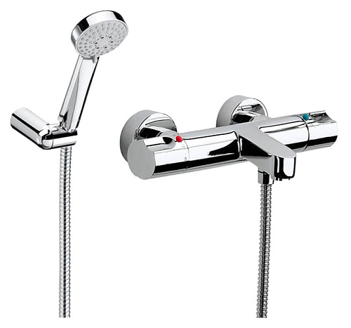 Смеситель для ванны с термостатом и душем Roca MOAI 5A1146C02 купить недорого в интернет-магазине Керамос Смеситель для ванны с термостатом и душем Roca MOAI 5A1146C02 купить недорого в интернет-магазине Керамос