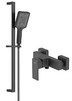 Комплект Aquatek AQ1632MB Либра для ванной Set 2 в 1 (AQ1660MB + AQ2019MB), черный матовый