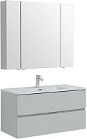 Комплект мебели Aquanet 00274528 Алвита New для ванной комнаты, серый
