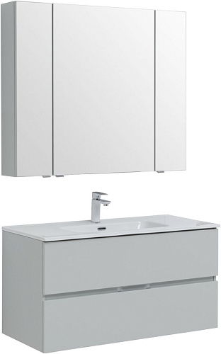 Комплект мебели Aquanet 00274528 Алвита New для ванной комнаты, серый купить недорого в интернет-магазине Керамос