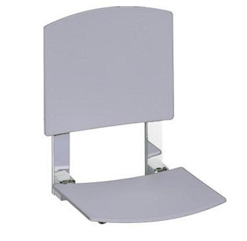 Сиденье Keuco 34982170038 Plan Care складное, алюминий серебристый анодированный (E6 EV1)/светло-серый (RAL 7035) купить недорого в интернет-магазине Керамос