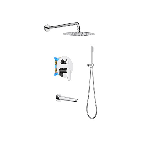 Душевой комплект Aquatek AQ1173CR Бетта Set 4 в 1, хром Душевой комплект Aquatek AQ1173CR Бетта Set 4 в 1, хром