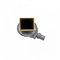 Душевой трап Pestan 13000155 Confluo Standard Black Glass Gold, черное стекло