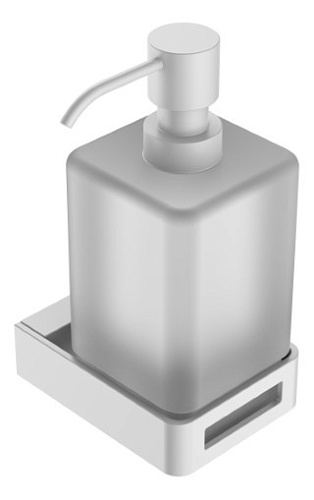Диспенсер Boheme 10957-MW Q для жидкого мыла, настенный, белый матовый купить недорого в интернет-магазине Керамос