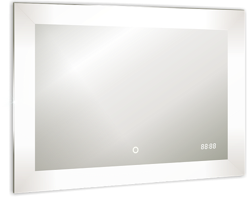 Зеркало Azario ФР-00001044 Норма подвесное, с подсветкой, 80х60 см, белое купить недорого в интернет-магазине Керамос