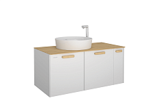 Тумба Creavit ET0100.01.ANMA Elata с раковиной 45х100 см, белый