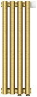 Радиатор Сунержа 051-0311-5004 Эстет-1 отопительный н/ж EU50 правый 500х180 мм/ 4 секции, состаренная латунь