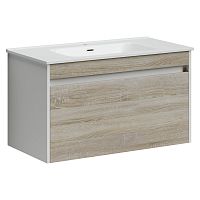 Тумба Sancos SM90E Smart под раковину 89х45 см, подвесная, дуб бардолино/белый Тумба Sancos SM90E Smart под раковину 89х45 см, подвесная, дуб бардолино/белый
