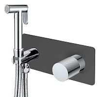 Гигиенический душ Boheme 127-BCR.2 Stick Touch со смесителем, черный/хром