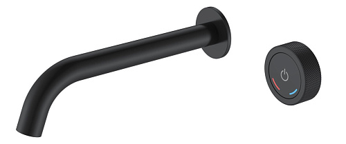 Смеситель автоматический для умывальника BOHEME TECH BLACK 158/2-B