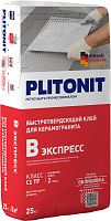 Клей на цементной основе Plitonit Клей PLITONIT В экспресс (Вб)-25