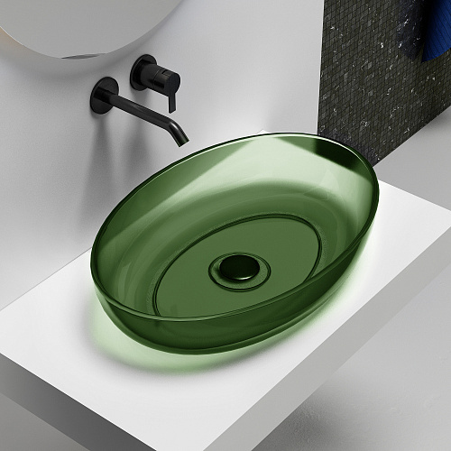 Раковина Abber Kristall AT2801Emerald Раковина Abber Kristall AT2801Emerald