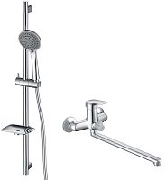 Комплект Aquatek AQ1033CR Вега для ванной Set 2 в 1 (AQ1042CR + AQ2011CR), хром