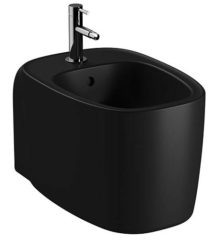 Биде Vitra 7831B483-0288 Plural подвесное 36х55 см, матовый черный Биде Vitra 7831B483-0288 Plural подвесное 36х55 см, матовый черный