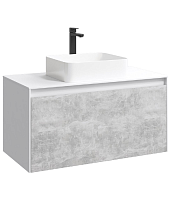 Тумба под раковину Aqwella Mobi MOB0110W+MOB0710BS