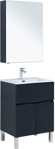 Комплект мебели Aquanet 00274532 Алвита New для ванной комнаты, серый купить недорого в интернет-магазине Керамос