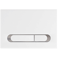 Смывная клавиша KKPol 350/PPB/062-00-03 M09 V1 для инсталляции, белый/хром/белый