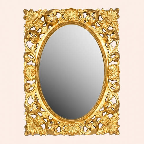 Зеркало 73*h93 см Tiffany World, H870, рама: дерево, отделка: поталь сусальное золото,H870 foglia oro снят с производства