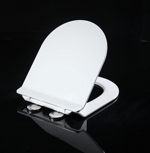 Сиденье Art & Max AM011SC OVALE для унитаза дюропласт, soft close, белое снят с производства