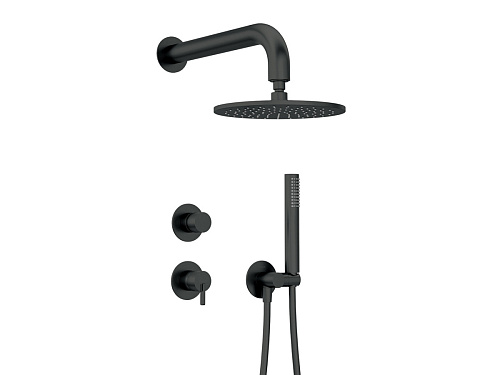 Набор Deante NQS_N9YK Silia для душа скрытого монтажа, Nero (черный) Набор Deante NQS_N9YK Silia для душа скрытого монтажа, Nero (черный)