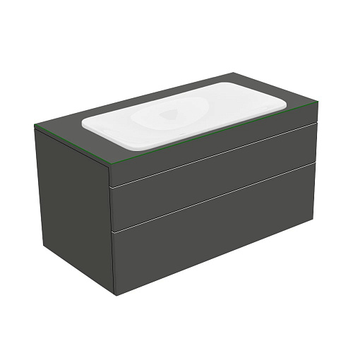 Тумба Keuco 31582150100 Edition 400 под умывальник 105х53.5 см, антрацит/стекло матовое антрацит купить недорого в интернет-магазине Керамос Тумба Keuco 31582150100 Edition 400 под умывальник 105х53.5 см, антрацит/стекло матовое антрацит купить недорого в интернет-магазине Керамос