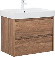 Тумба с раковиной Aquanet 00305241 Nova Lite, 76х46 см, темное дерево