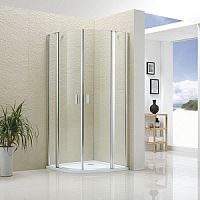 Душевой угол RGW LE-51 06125199-11 Leipzig полукруглый 90х90х195 см, прозрачное стекло