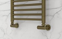 Вентиль Сунержа 05-1403-1234, 3D, правый, (цилиндр) G 1/2" НР х G 3/4" НГ, состаренная бронза