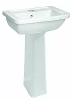 Раковина Vitra 9602B003-7650 Form 300 подвесная 55х47 см, с пьедесталом, 55х42 см, белая