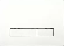 Смывная клавиша KKPol 350/PSM/010-00-00 Vitrum Metal для инсталляции Slim, белый матовый