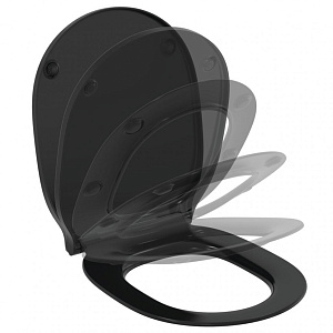 Крышка-сиденье Ideal Standard E0368V3 Connect Air для унитаза, микролифт, черный матовый