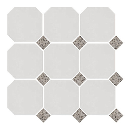 Неглазурованный керамогранит TOPCER Field Material 4416OCT09/1C_White/GraniteGray купить недорого в интернет-магазине Керамос