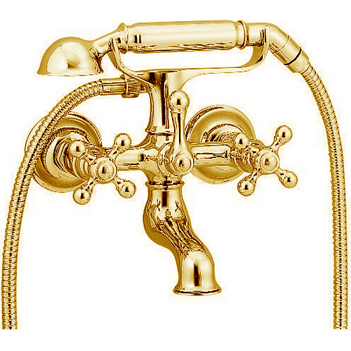 Смеситель для ванны Cisal AR00010224  Arcana  с душевым комплектом, цвет золото снят с производства