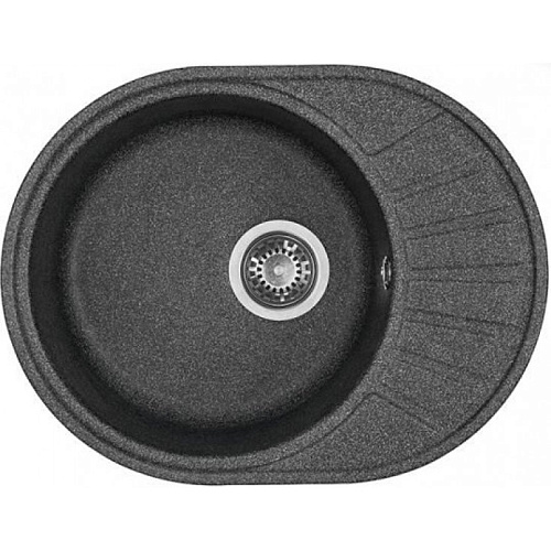 Мойка для кухни Акватон 1A711232CS210 Чезана 57х44 см, с крылом, графит Мойка для кухни Акватон 1A711232CS210 Чезана 57х44 см, с крылом, графит