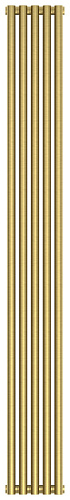 Радиатор Сунержа 051-0301-1805 Эстет-1 отопительный н/ж 1800х225 мм/ 5 секций, состаренная латунь