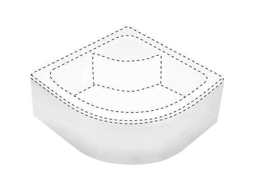 Панель Deante KTD_041O Deep для душевого поддона KTD_041B 90x90 см, белый