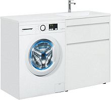 Тумба с раковиной Aquanet 00239303 Токио, 130х48 см, белая