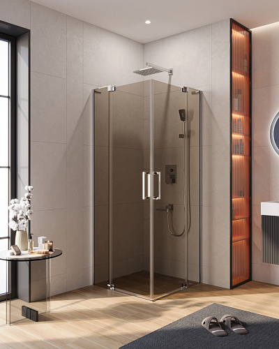 Душевой уголок CEZARES SLIDER-A-2-80/90-BR-Cr Душевой уголок CEZARES SLIDER-A-2-80/90-BR-Cr