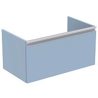 Тумба Ideal Standard T0047WI Tesi для раковины 80х44 см, подвесная, с ящиком, Matt Avio (серо-голубой матовый/ручка - светло-серый матовый) Тумба Ideal Standard T0047WI Tesi для раковины 80х44 см, подвесная, с ящиком, Matt Avio (серо-голубой матовый/ручка - светло-серый матовый)