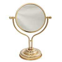Зеркало Migliore 17321 Mirella оптическое настольное D18 см (2X), золото