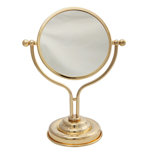 Зеркало Migliore 17321 Mirella оптическое настольное D18 см (2X), золото купить недорого в интернет-магазине Керамос